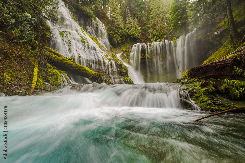 Obraz premium Waterfalls and stream