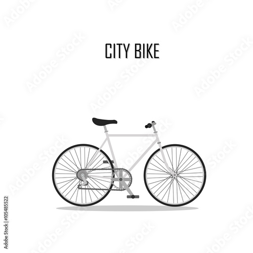 bycicle vector , city bike.