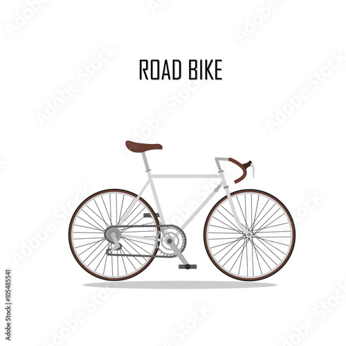 bycicle vector, road bike.