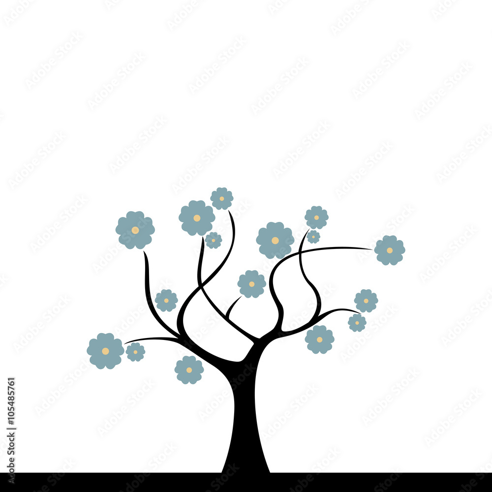 Fototapeta premium Cute Abstract tree