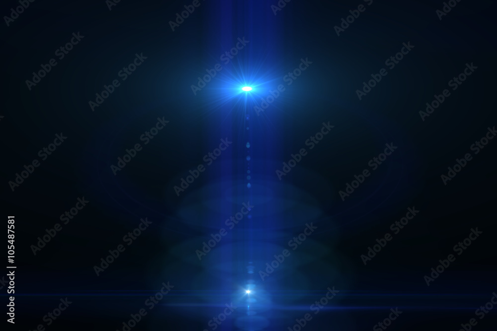 Lens flare effect Lens flare effect