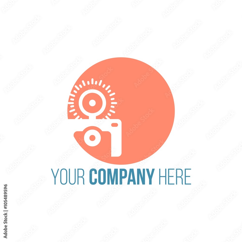 Obraz premium photography vector logo icon 