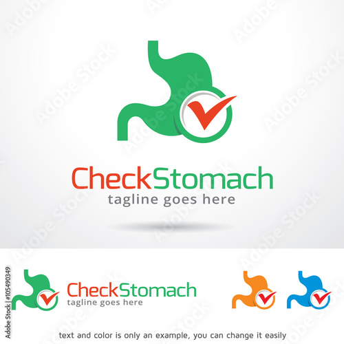 Check Stomach Logo Template Design Vector