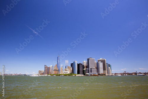 New York skyline downtown manhattan
