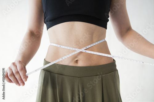 Women are measured the size of the waist in the major