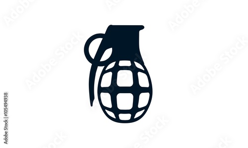 grenade explosion vector logo design