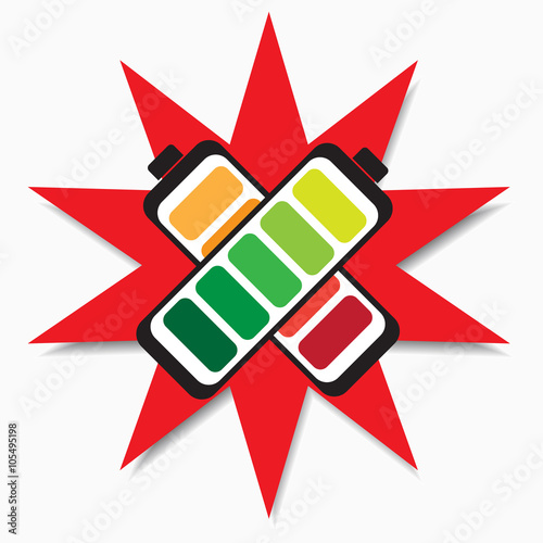 Battery Full Charge on Red Star Label