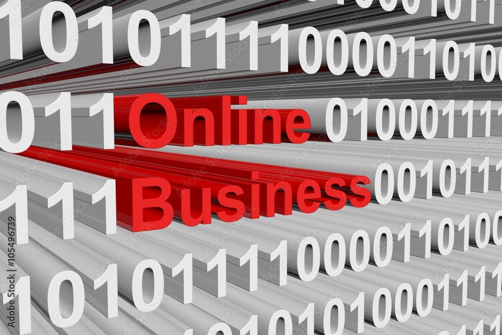online business are presented in the form of binary code