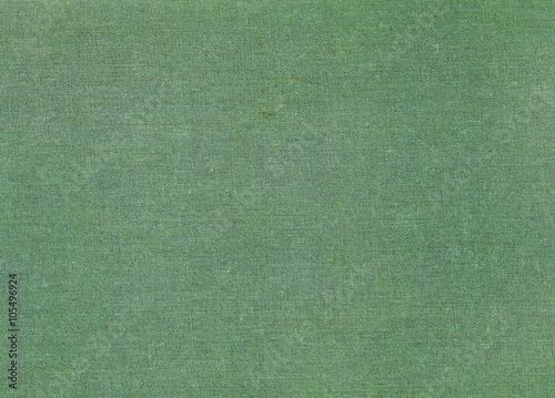 Old green fabric book cover texture.