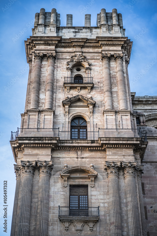 Fototapeta premium View of Malaga cathedral, Spain