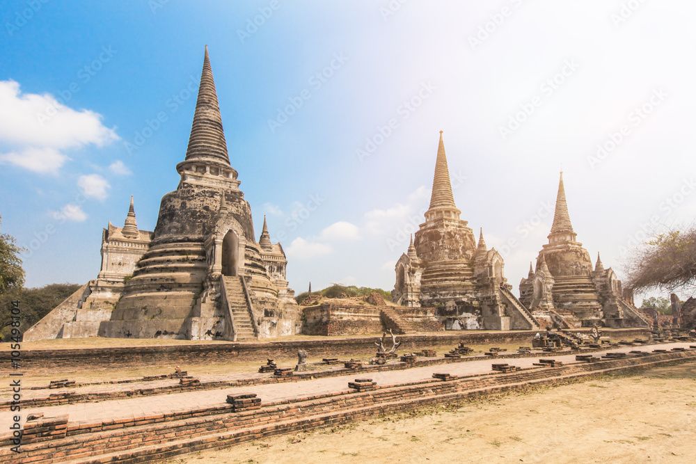 Wat Phrasisanpetch in the Ayutthaya Historical Park, Ayutthaya, Thailand