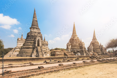 Wat Phrasisanpetch in the Ayutthaya Historical Park  Ayutthaya  Thailand