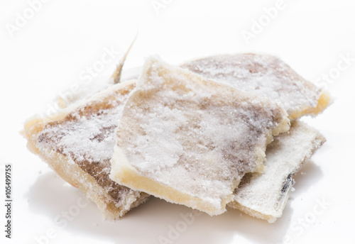 pieces of salt cod