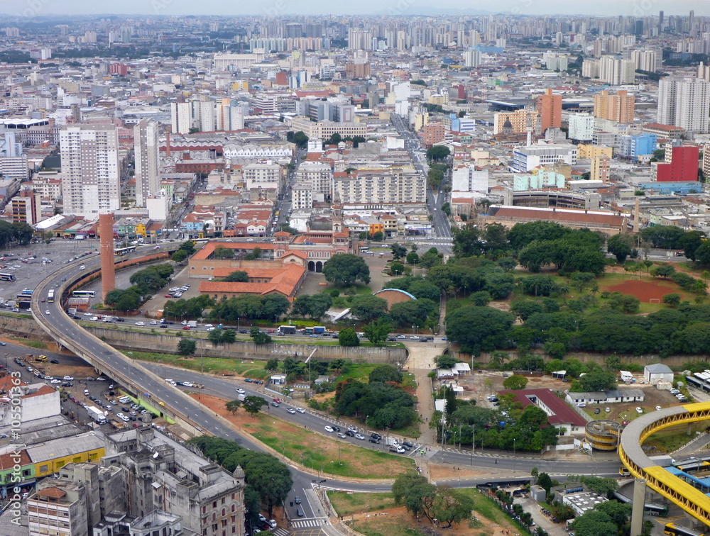 aerial view of sao paulo from the roof of altino arantes building