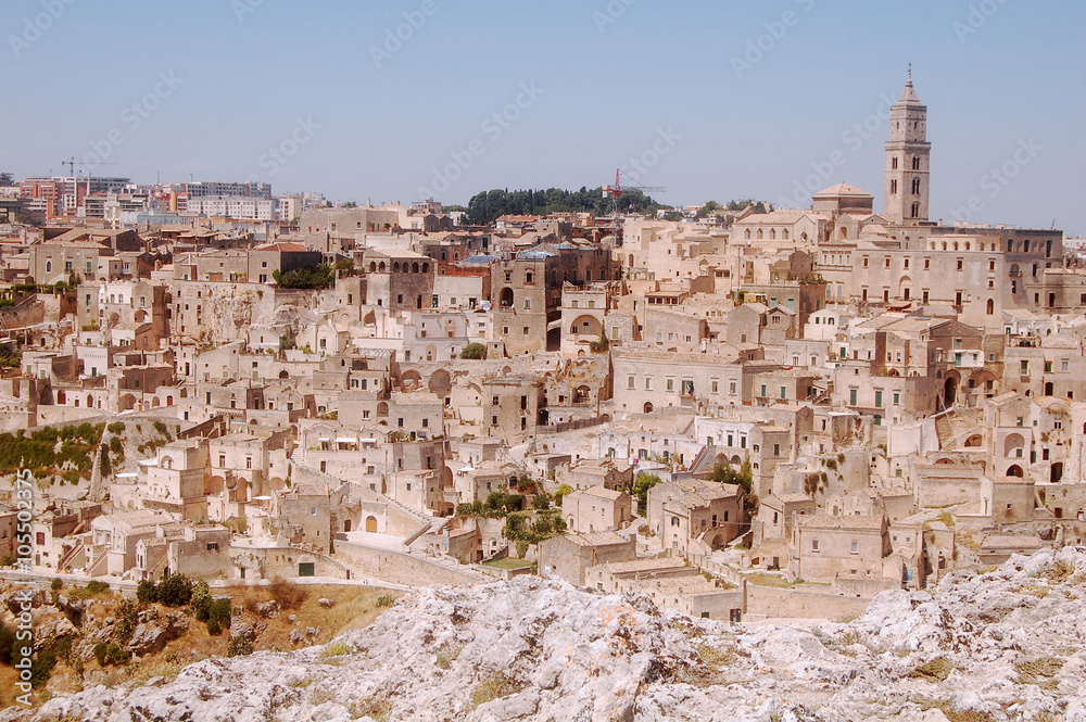 The town of Matera in the Apulian Murgia - Apulia - Italy