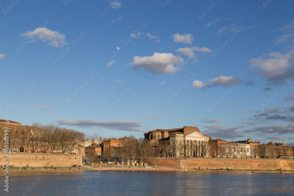 View over Garonne River in Toulouse
