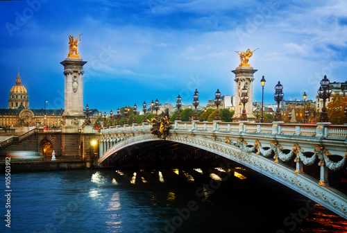 Bridge of Alexandre III,  Paris, France © neirfy