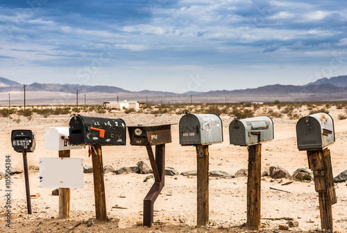 Old US Mailboxes along Route 66