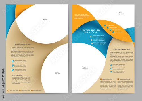 Abstract colored brochure