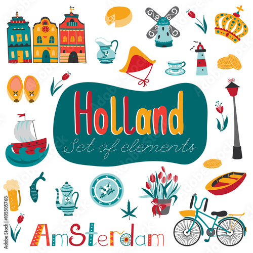 Netherlands set of elements