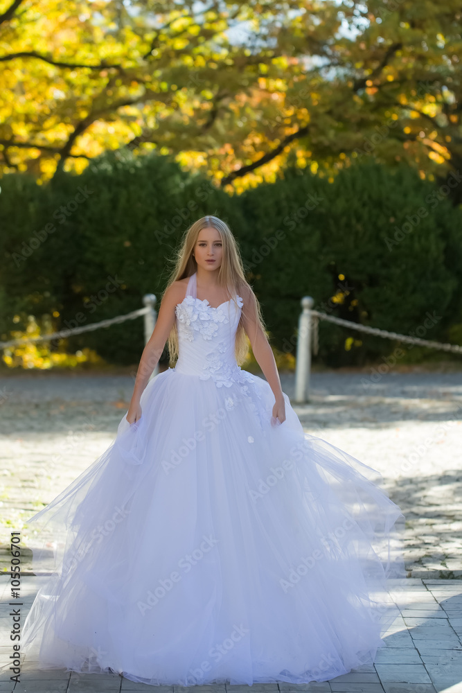 Sensual blonde bride