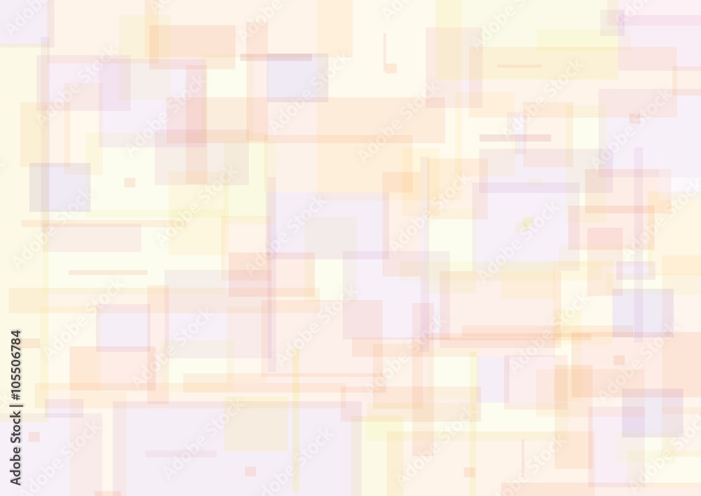 Transparent colored background of colored squares and rectangles of different colors and sizes