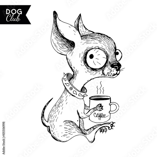Vector funny dogs characters