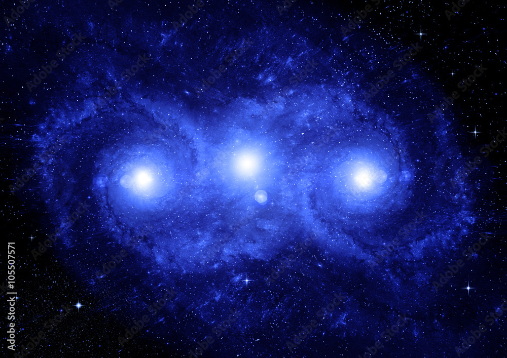 Obraz premium galaxy in a free space