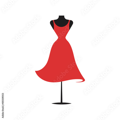  dummy dress illustration vector