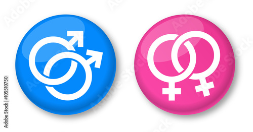 Badges couple Gay / Lesbienne