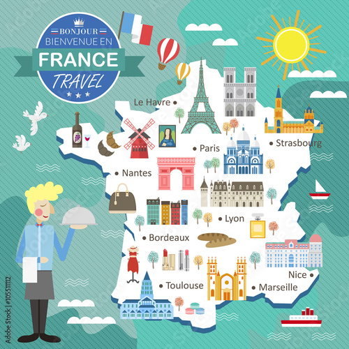 France travel map