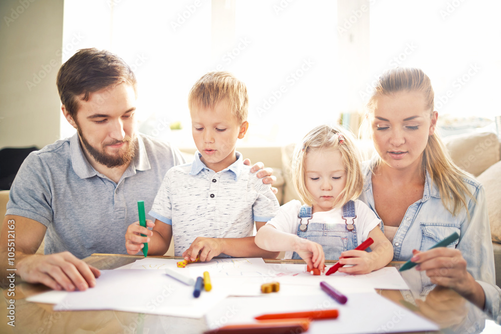 Family playing Family playing