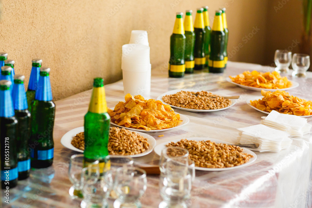 wedding delicious tasty snacks on the background of restaurant wedding delicious tasty snacks on the background of restaurant