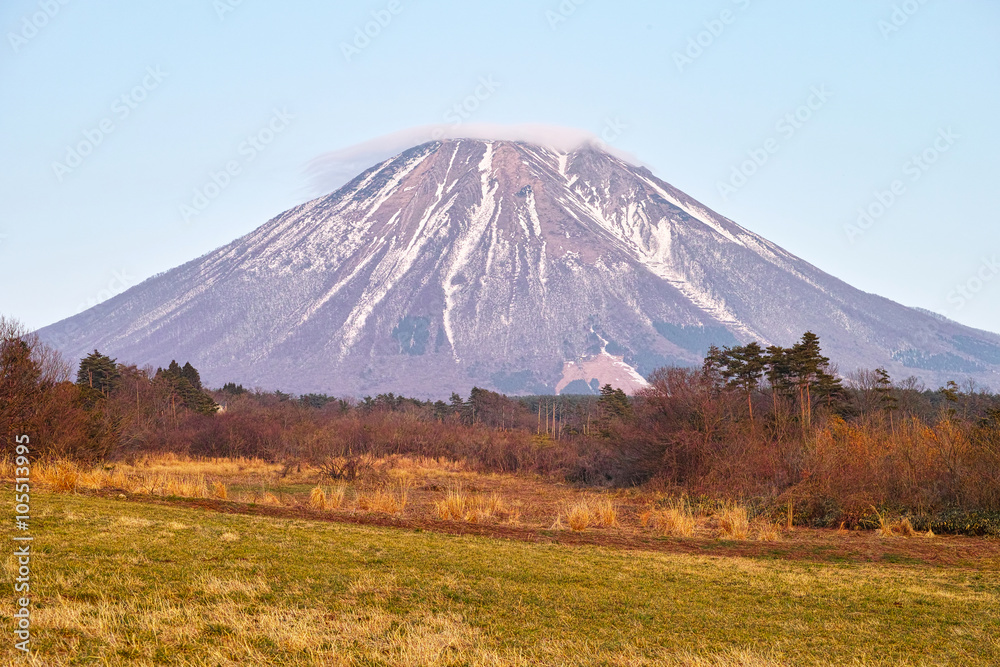 春の大山　西麓