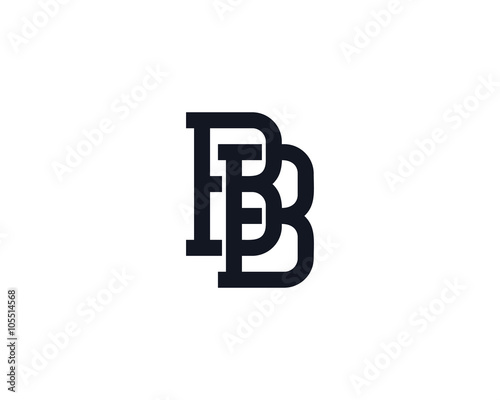 B Monogram Letter Logo photo
