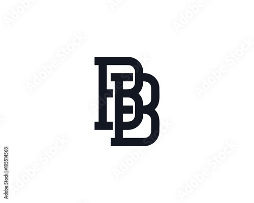 B Monogram Letter Logo