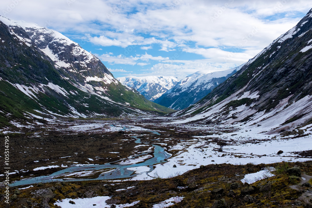 Obraz premium Norway scenic mountain landscape