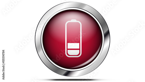 Picto batterie 4 rouge