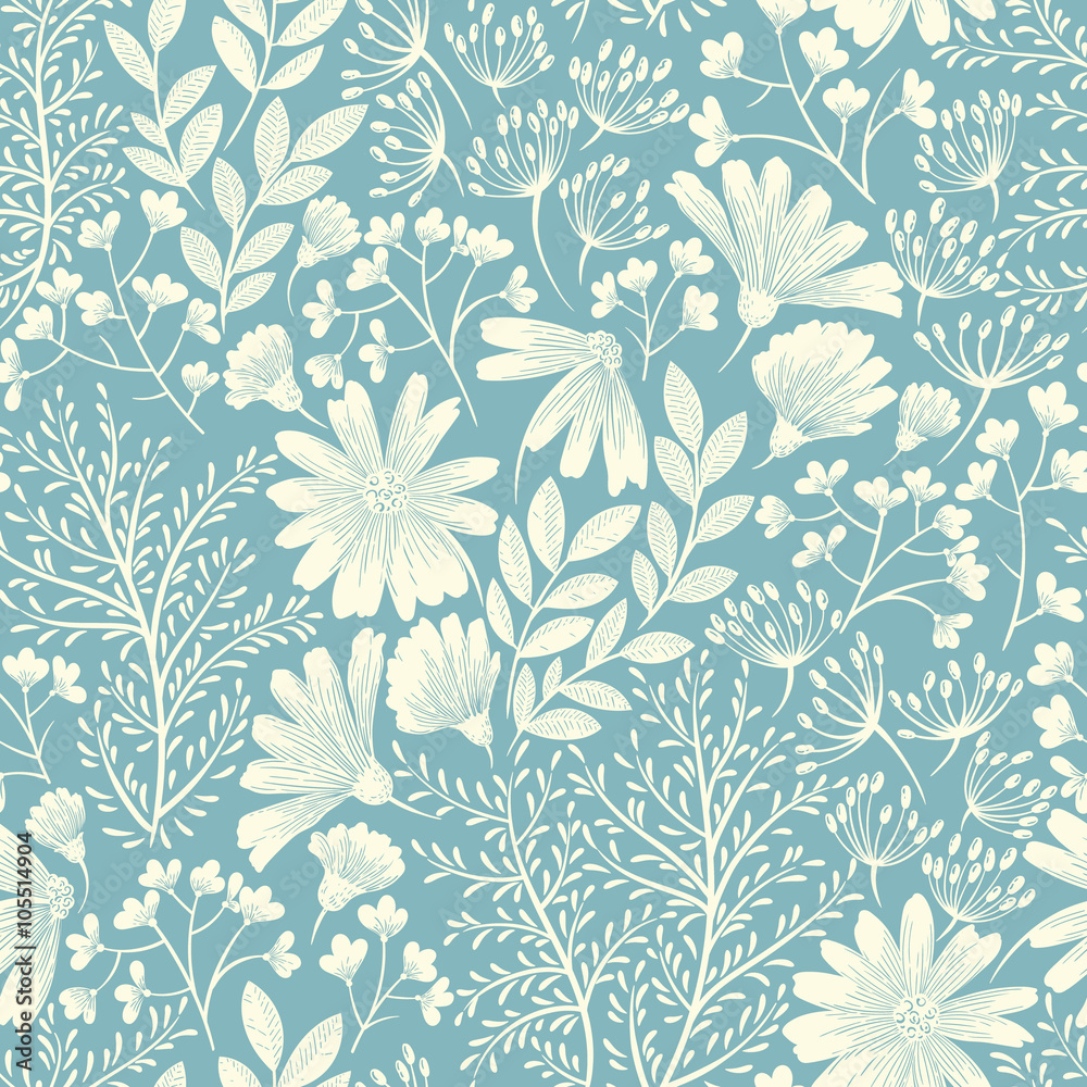 Obraz premium Spring floral pattern