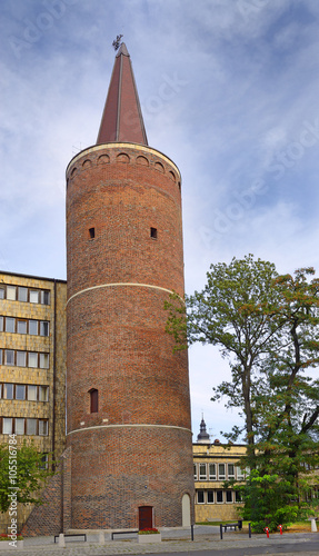 Opole, Piast tower, built circa 1300, southern Poland photo