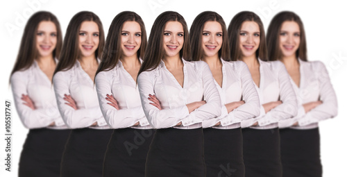 Fotografia Women clones standing in a row