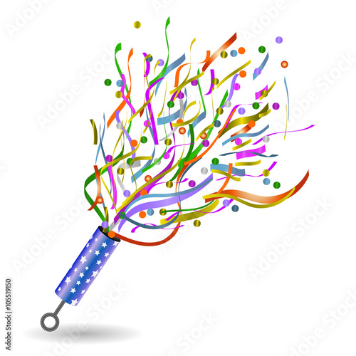 Slapstick on white background. Vector illustration