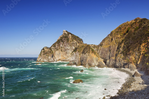 Rocky coast on the Izu Peninsula, Japan