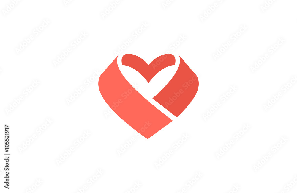heart love icon logo