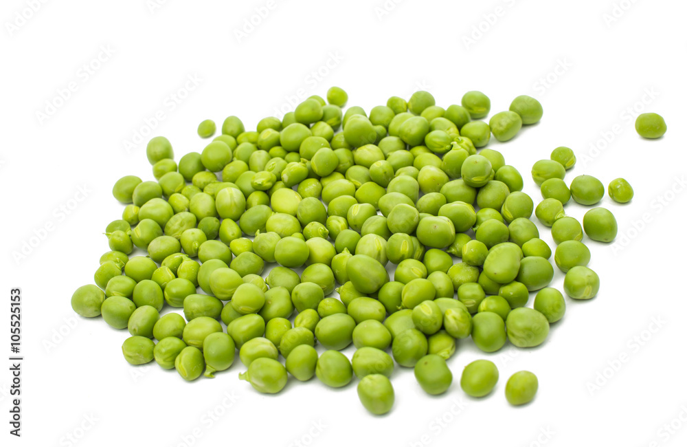 green peas isolated green peas isolated