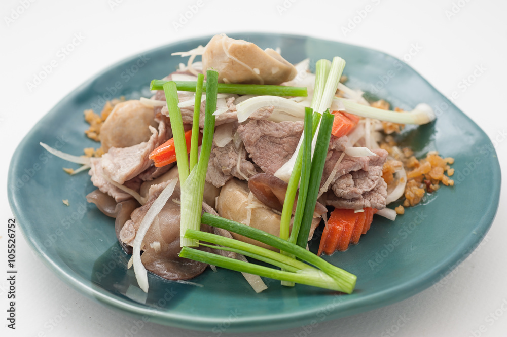 Dishes of Thailand and China international cuisine isolated on white Dishes of Thailand and China international cuisine isolated on white