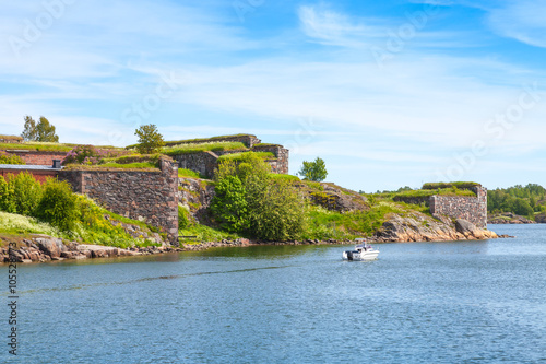 Suomenlinna fortress in a summer day