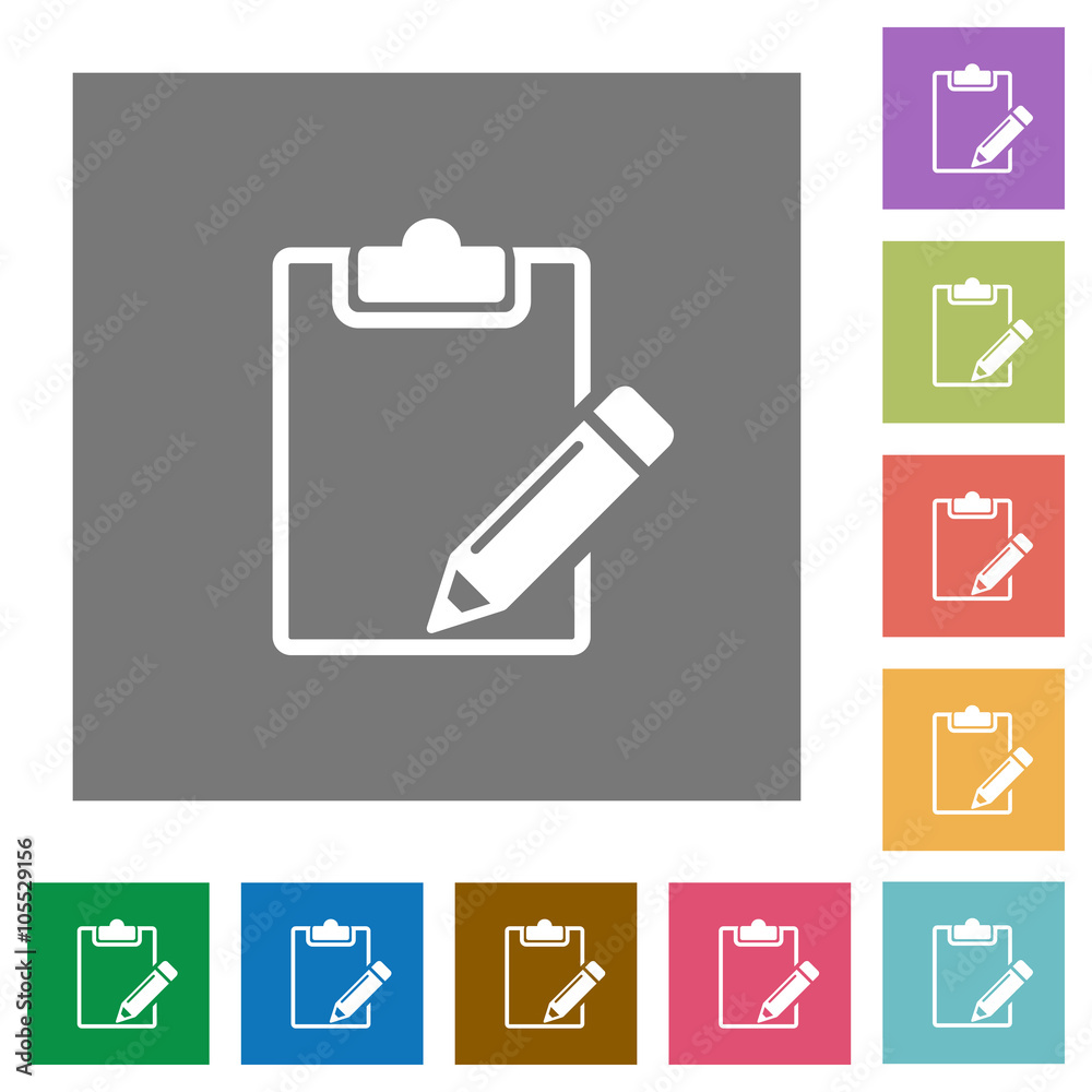 Notepad square flat icons Notepad square flat icons