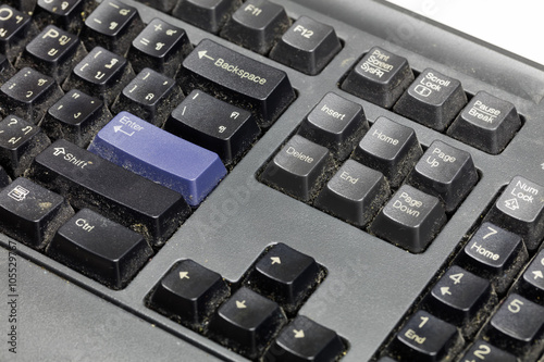 Bilde på lerret Dirty keyboard