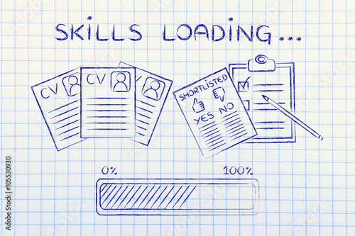 skills loading: CV and shortlist of candidates